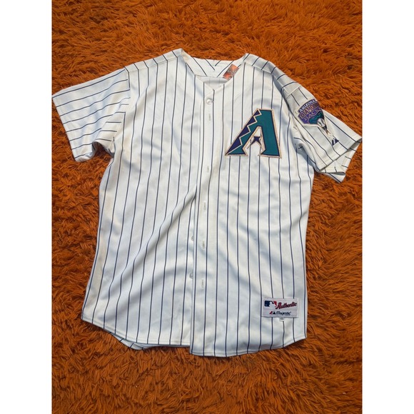 Majestic Other - Majestic Arizona Diamondbacks Authentic Pinstripe Baseball Jersey Mens 48 White